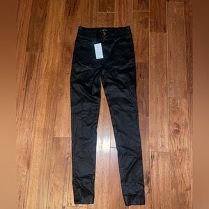 Apperloth | NWT Black PU Leather ThermalLined Skinny Pants High Rise Sz sm